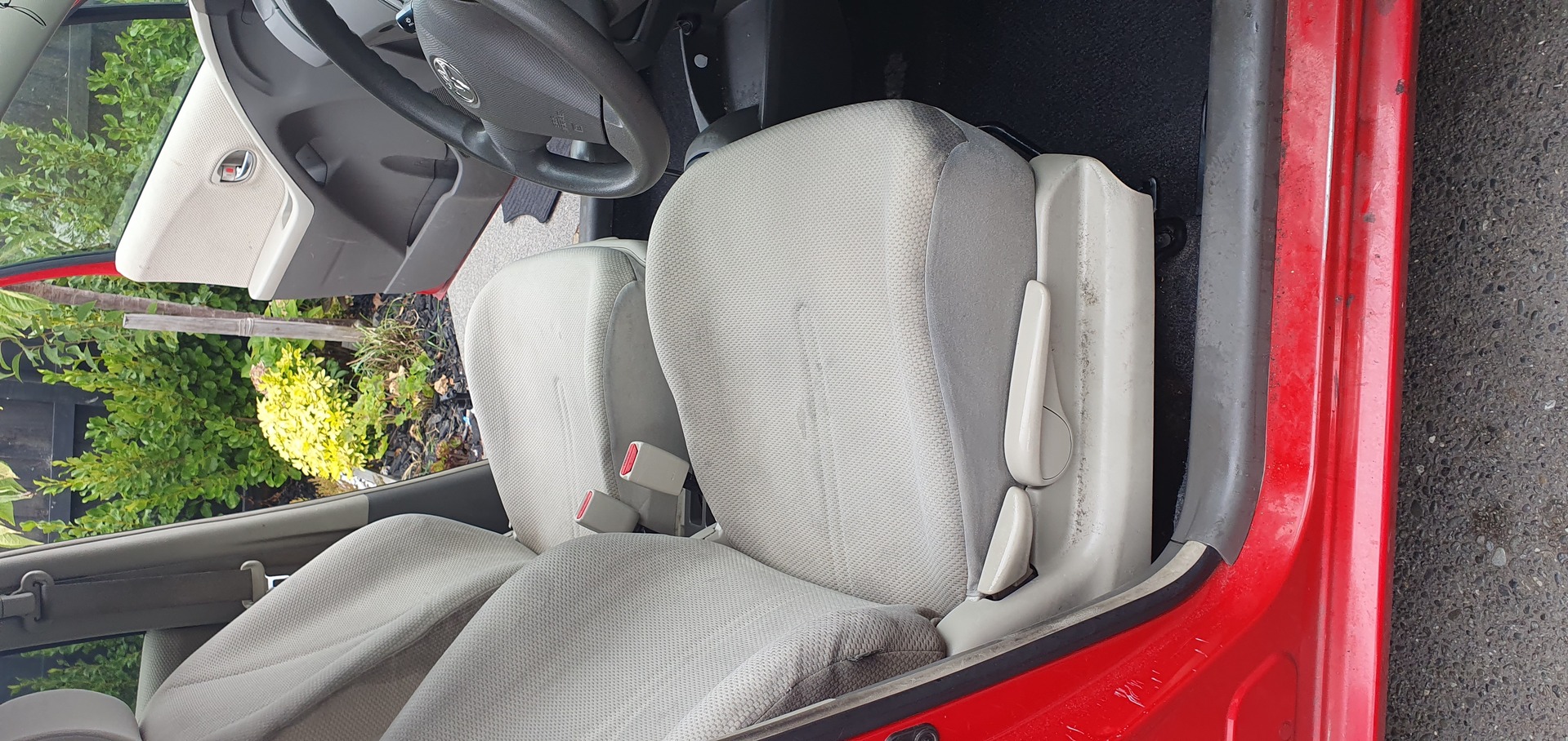 Cleaning front seats after pictures